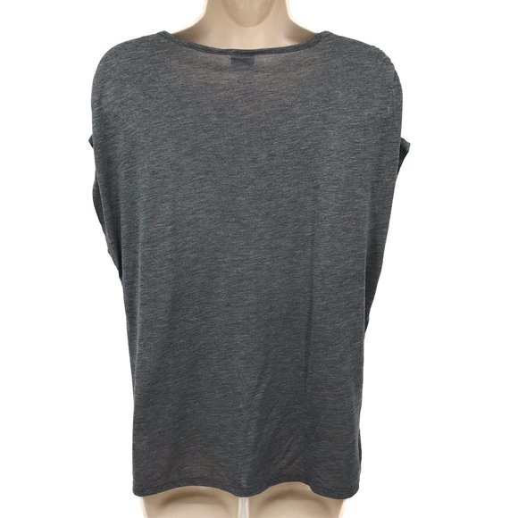 Zara Stretch Knit Cold Shoulder Tee M - Picture 2 of 4